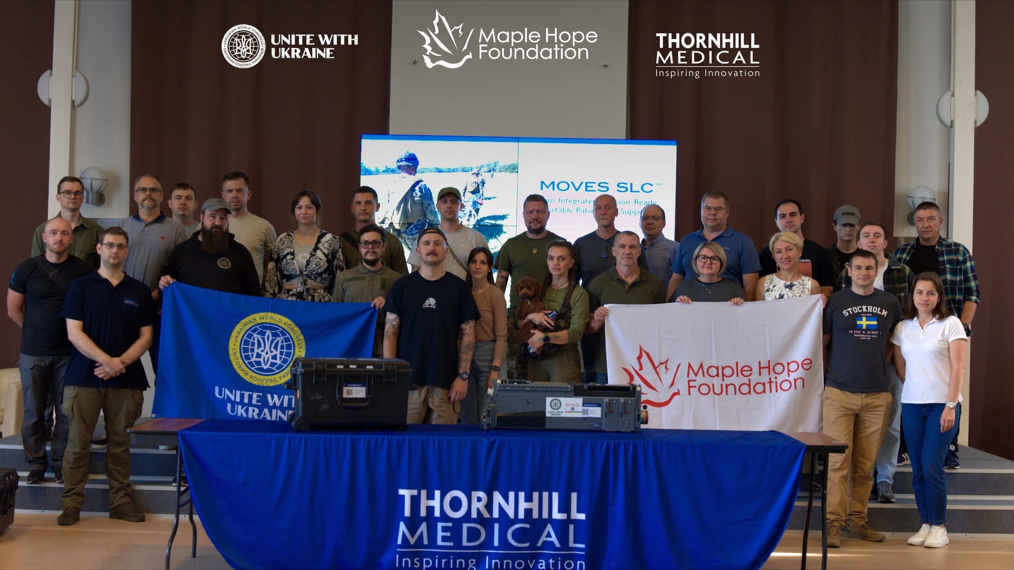 Maple Hope Foundation and the “Unite with Ukraine” initiative deliver 30 MOVES® SLC™ mobile life support systems